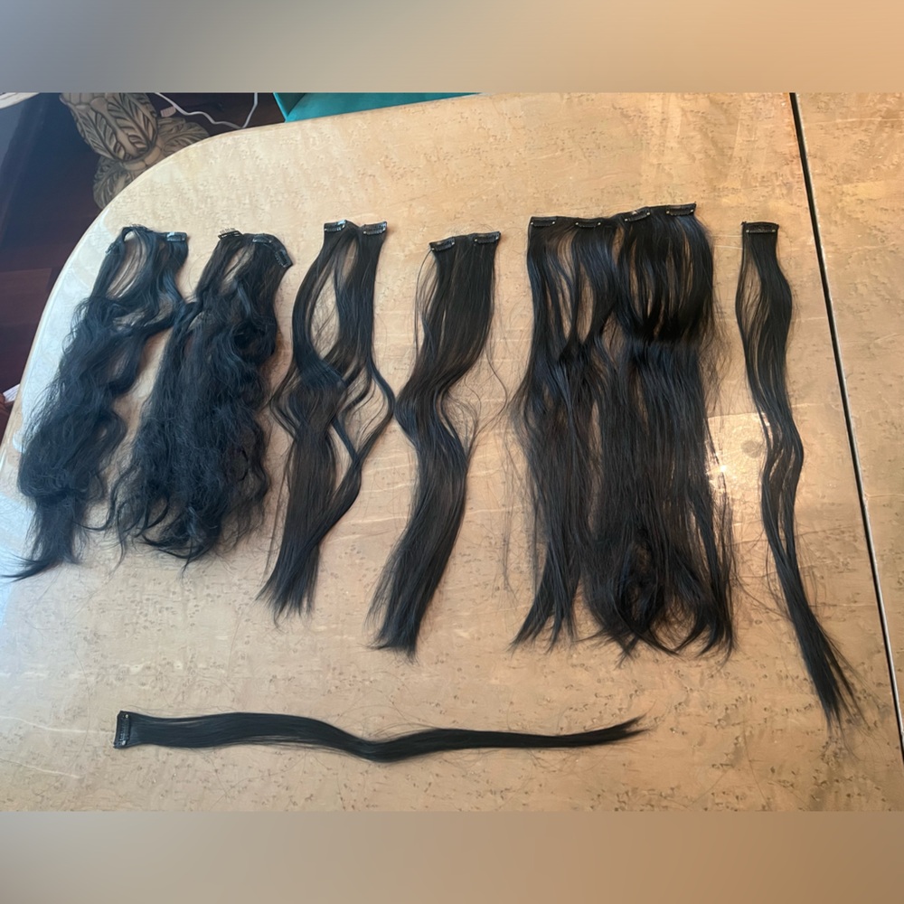 Brand new 7 piece dark brown extension